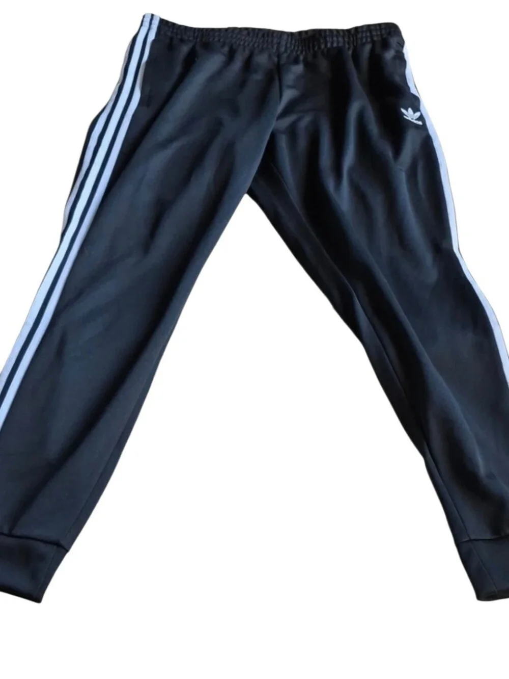NWT Adidas Originals Men's 2XL SST Track Pants Black White 3 Stripe